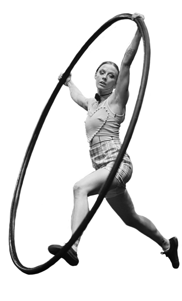 artiste sur le cerceau